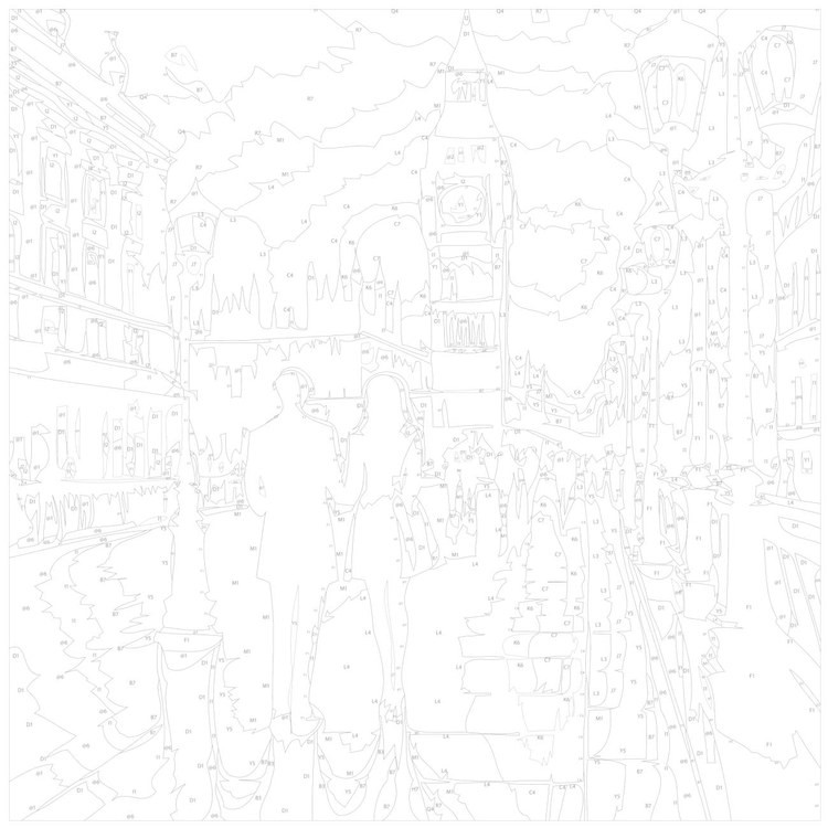 Картина по номерам «Пара на фоне Биг-Бена» — картинка 3