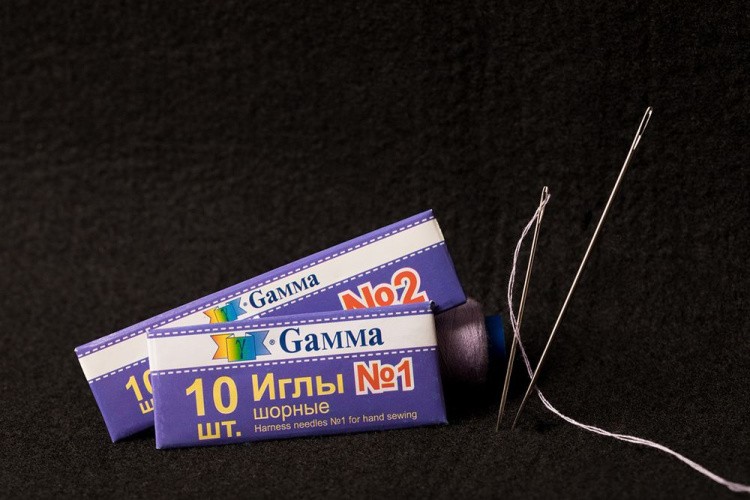 Иглы для шитья ручные №2 шорные 10 шт., Gamma — картинка 3