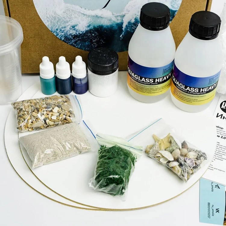 Набор для рисования эпоксидной смолой в технике ResinART Море 2.0, RU-SMOLA — картинка 5
