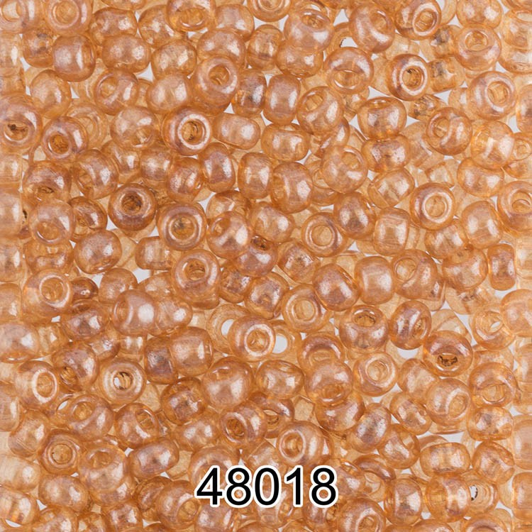 Бисер Чехия круглый 4 10/0, 2,3 мм, 500 г, цвет: 48018 темно-желтый