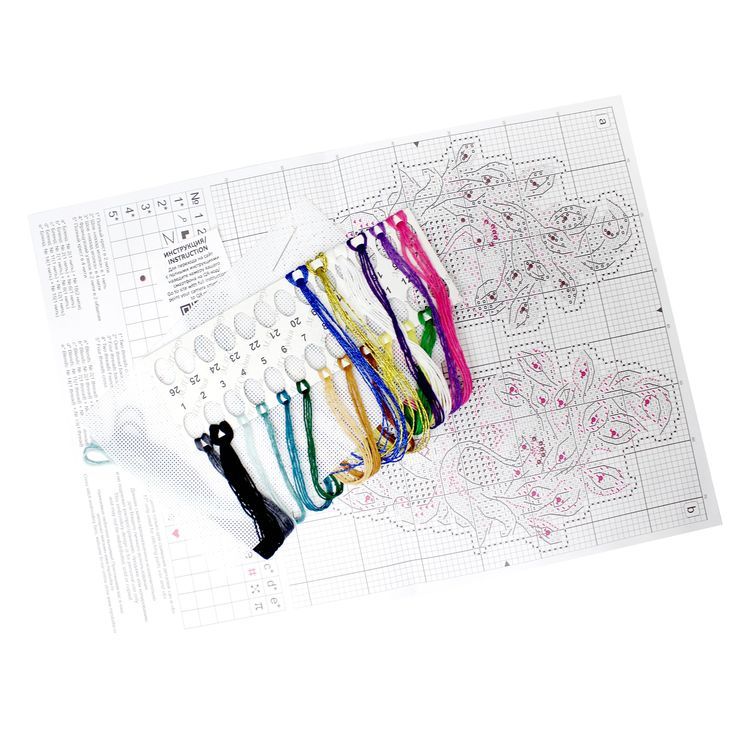 Набор для вышивания «Маска павлин» — картинка 5