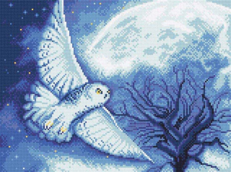Алмазная вышивка «Ночная хищница» — картинка 2