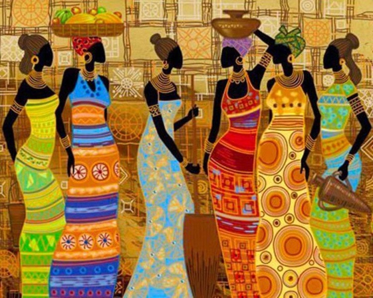 Алмазная вышивка «Африканские мотивы» — картинка 2