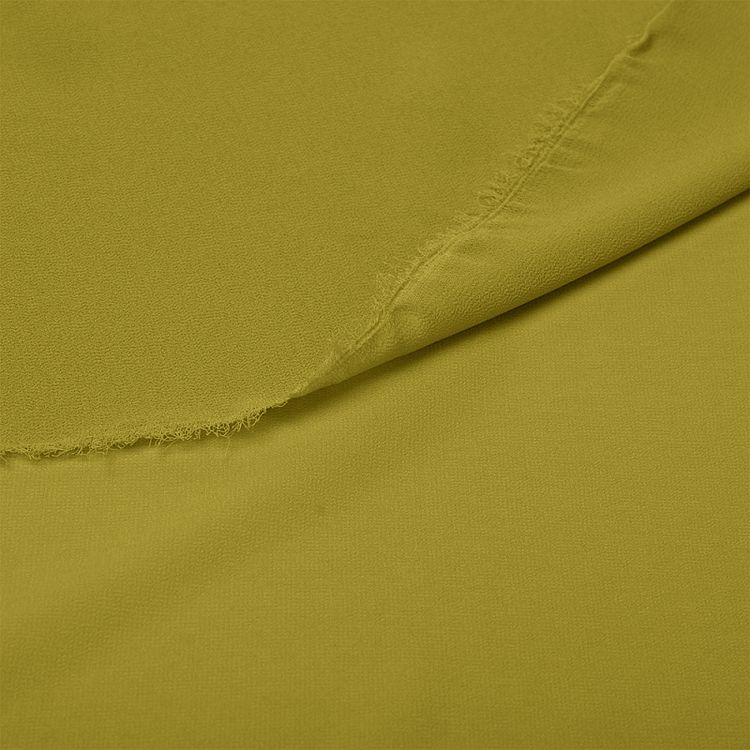 Ткань Креп-шифон, 5 м, ширина 150 см, 105 г/м2, цвет: горчица, TBY — картинка 4