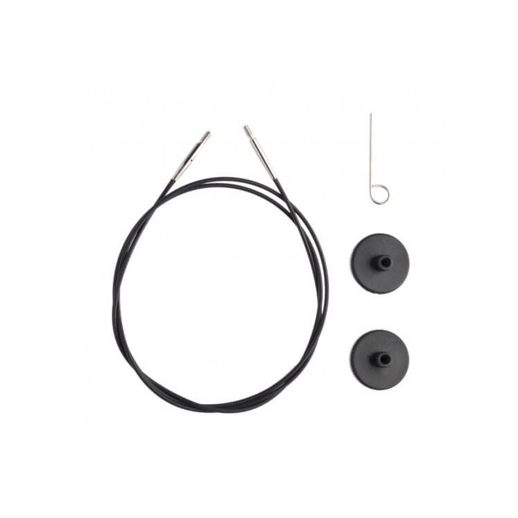 Кабель черный 35 см для создания круговых спиц длиной 60 см — картинка 2