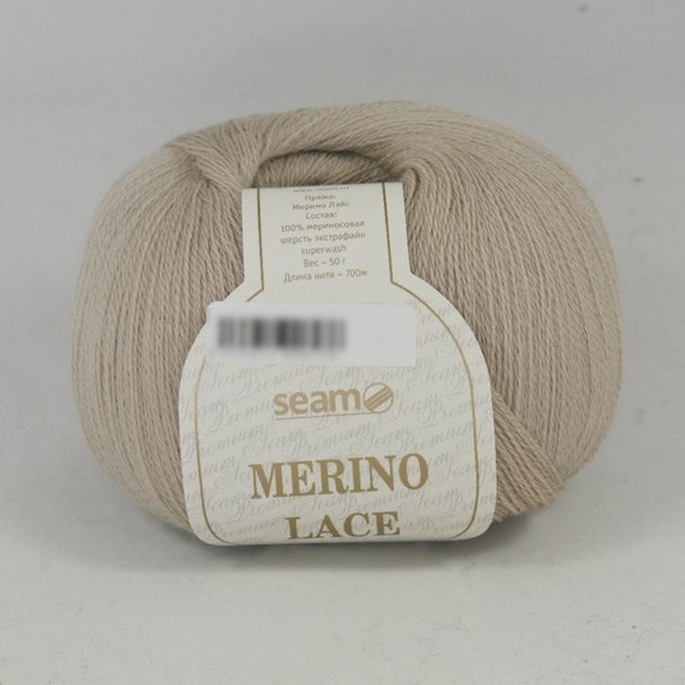 Пряжа SEAM MERINO LACE (35), речной жемчуг, 5 шт. по 50 г — картинка 2