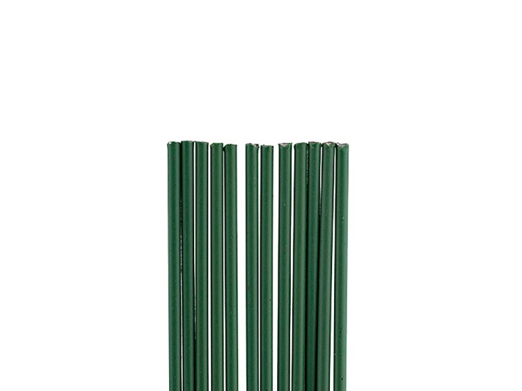 Проволока флористическая в оплётке PGW-1.6 цвет: №01 зеленый d 1.6 мм, 12 шт., Blumentag