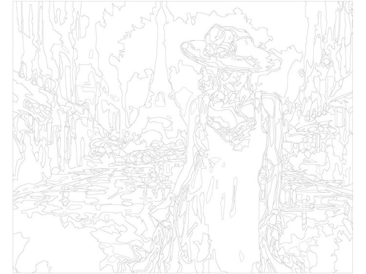 Картина по номерам «Парижанка» — картинка 3