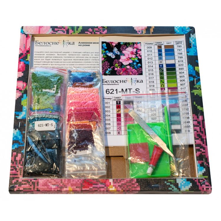 Алмазная вышивка «Розовые орхидеи» — картинка 3