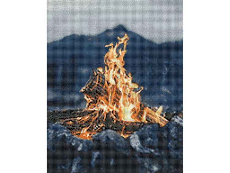 Алмазная вышивка «У костра» — картинка 4