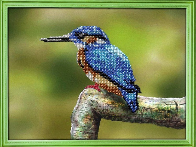 Принт для вышивки бисером «Зимородок» — картинка 2