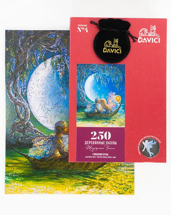 Деревянные пазлы DAVICI «Глициния луны (Wisteria moon)» — картинка 13