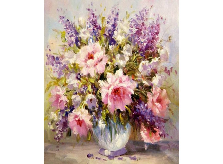 Картина по номерам «Нежный букет» — картинка 2