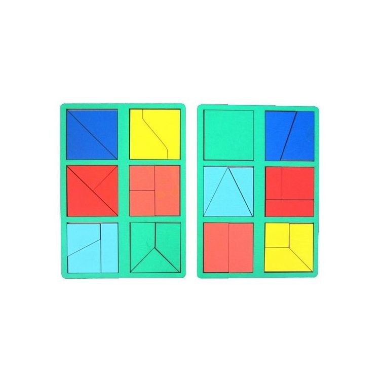 Развивающее пособие из дерева «Сложи квадрат» Б.П.Никитин 1 ур. (мини) — картинка 3