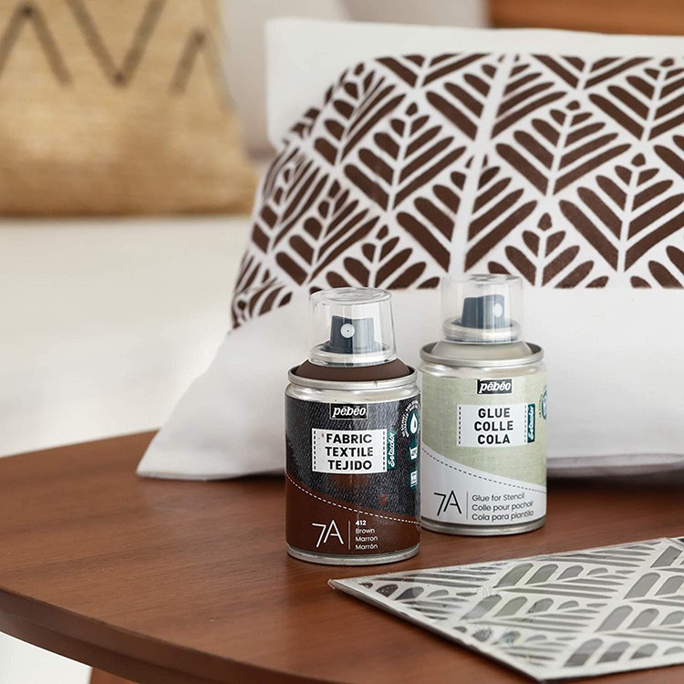 Краска для текстиля 7А Spray (аэрозоль), 100 мл, цвет: коричневый, Pebeo — картинка 7