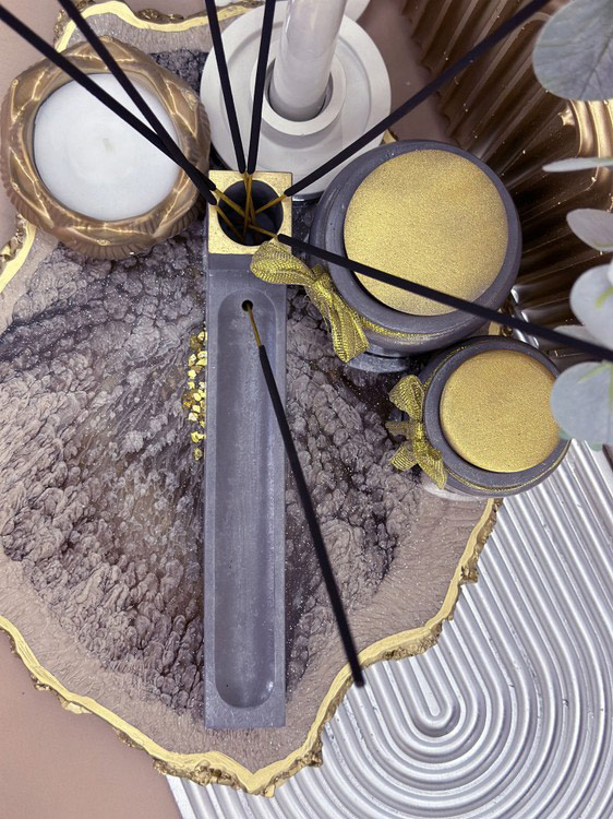 Силиконовый молд - Подставка для благовоний, 20x6 см, 1 шт. — картинка 5