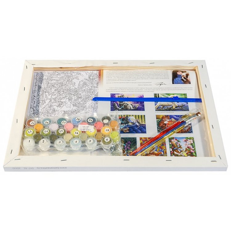 Картина по номерам «На окошке» — картинка 3