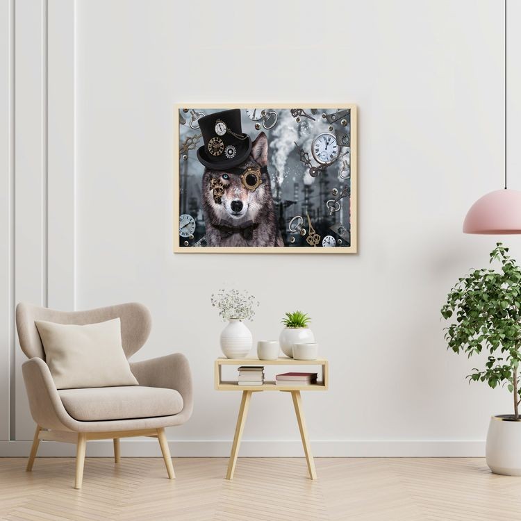 Картина по номерам «Стимпанк волк» — картинка 4