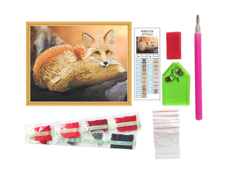 Алмазная вышивка «Рыжий лис» — картинка 2