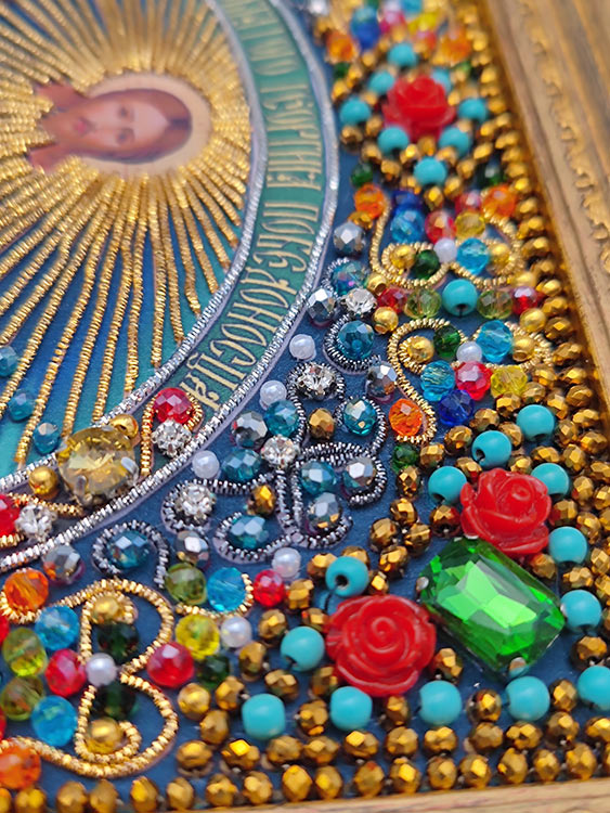 Набор вышивки хрустальными камнями «Святой Георгий Победоносец» (мал.) — картинка 3