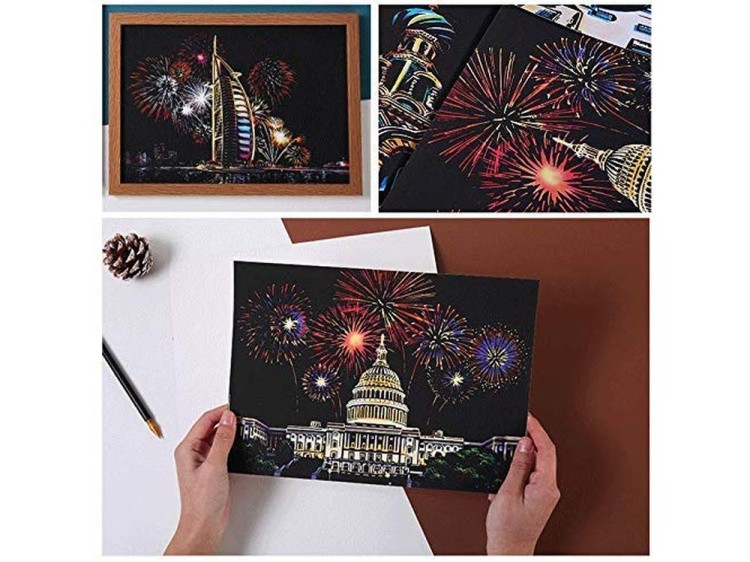 Скретч-набор «Fireworks» (цветные) — картинка 4