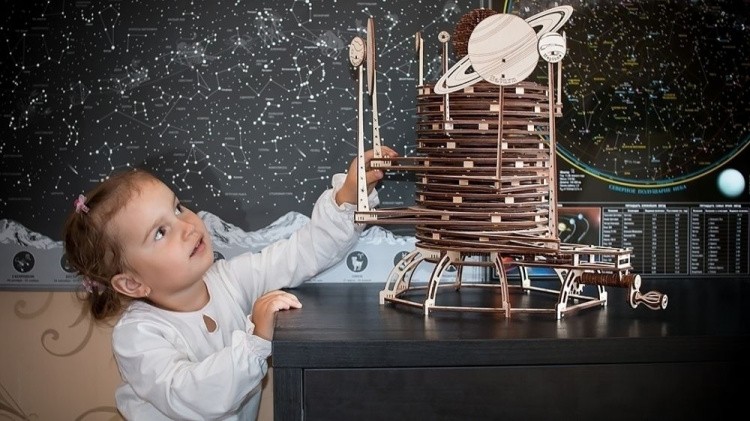 Конструктор из дерева «Планетарий (подвижная Солнечная система)», Eco Wood Art — картинка 3
