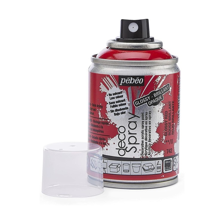 Краска на водной основе decoSpray, 093742 Красный глянцевый — картинка 2