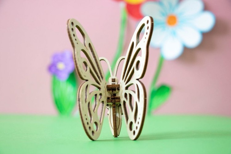 Конструктор из дерева «Бабочка», UNIWOOD — картинка 4