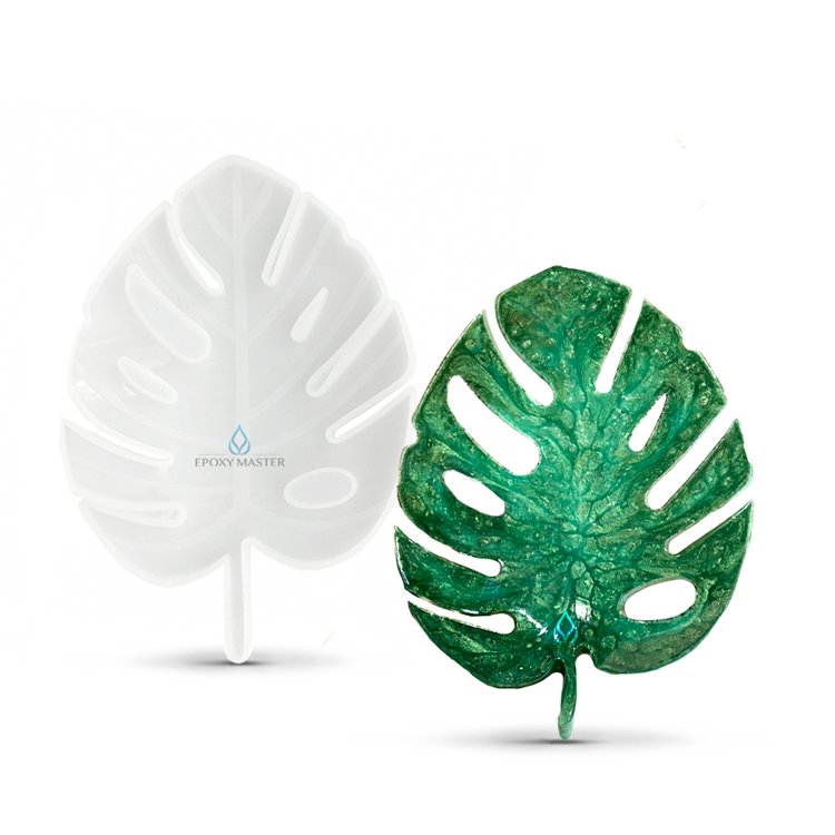Силиконовый молд для эпоксидной смолы - Монстера - M — картинка 2