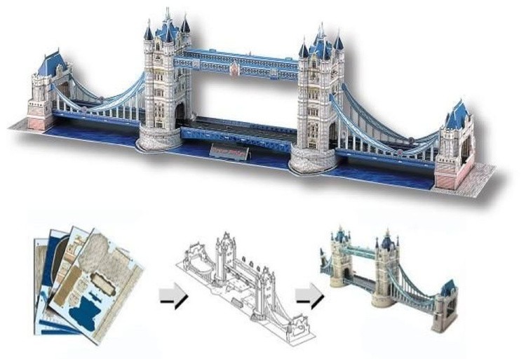 3D-пазл CubicFun Тауэрский Мост (Великобритания) — картинка 3