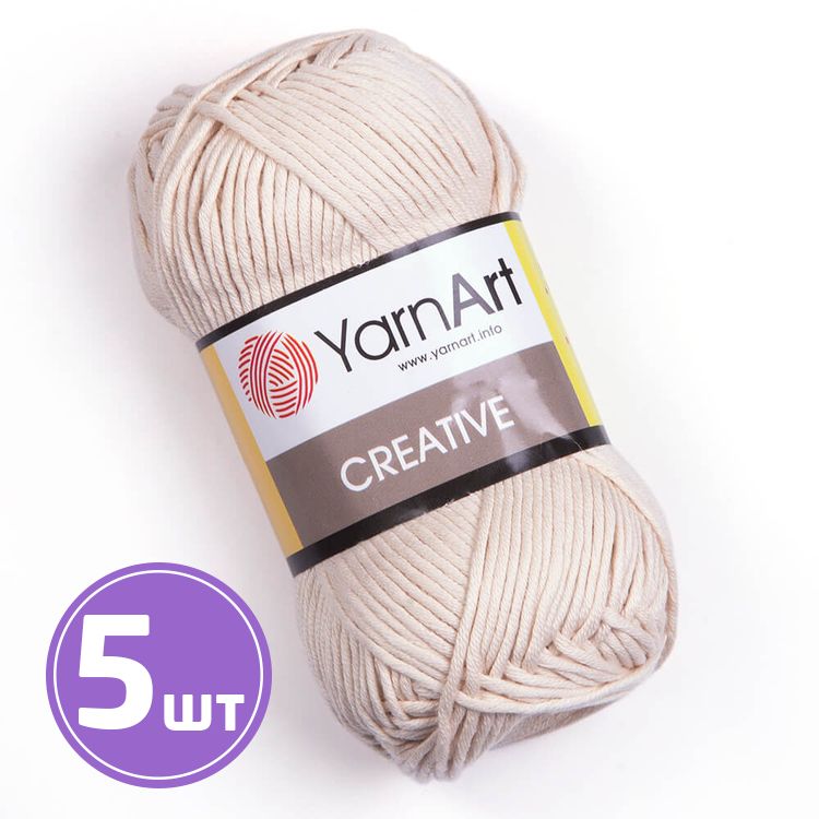 Пряжа YarnArt Creative (223), речной жемчуг, 5 шт. по 50 г