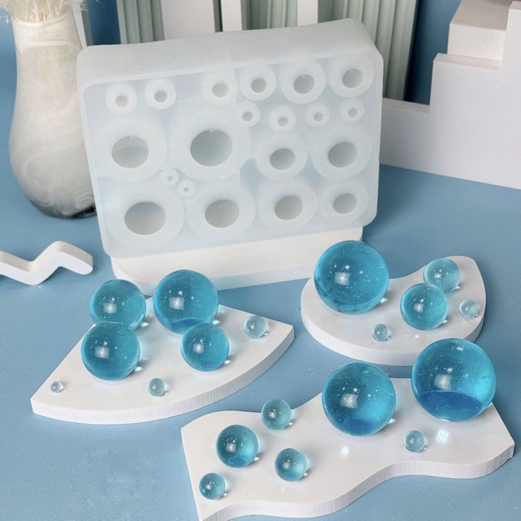 Силиконовый молд - Шары, 10 размеров, 1 шт. — картинка 4
