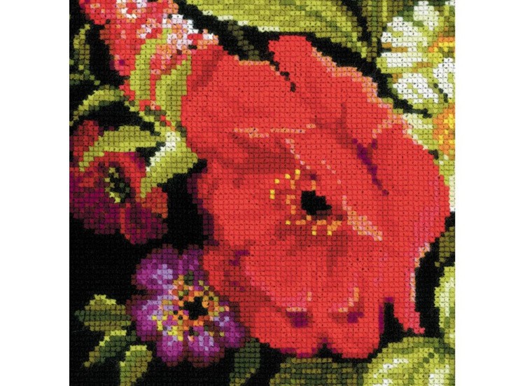 Набор для вышивания «Подушка/панно Жостовская роспись» — картинка 3