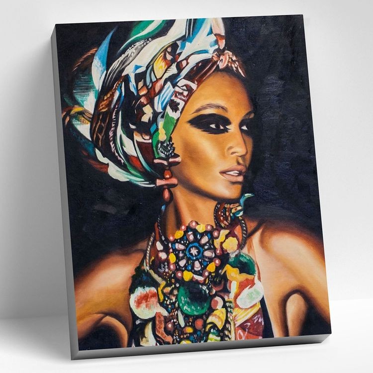 Картина по номерам «Африканская мода»