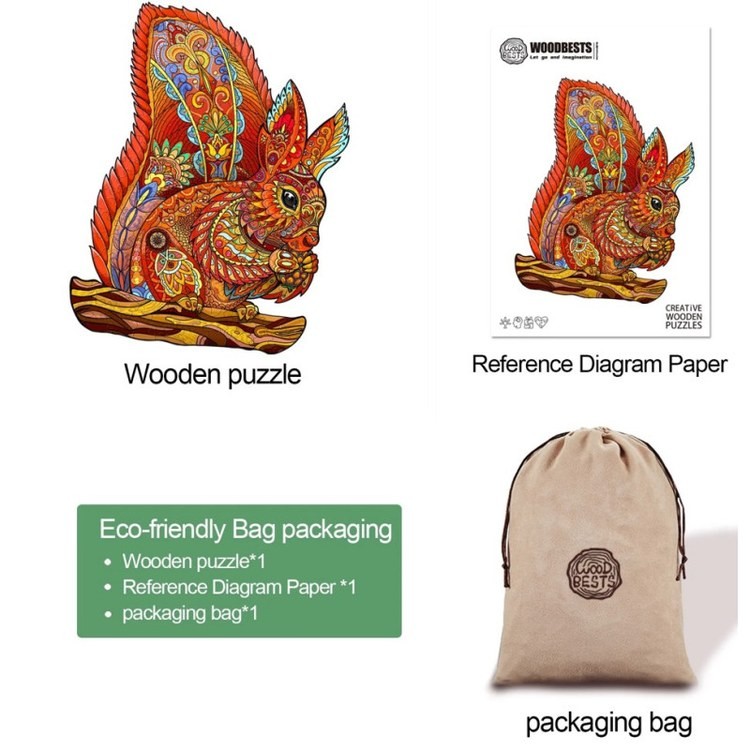 Деревянные пазлы «Лесная Белка S», Woodbests — картинка 5