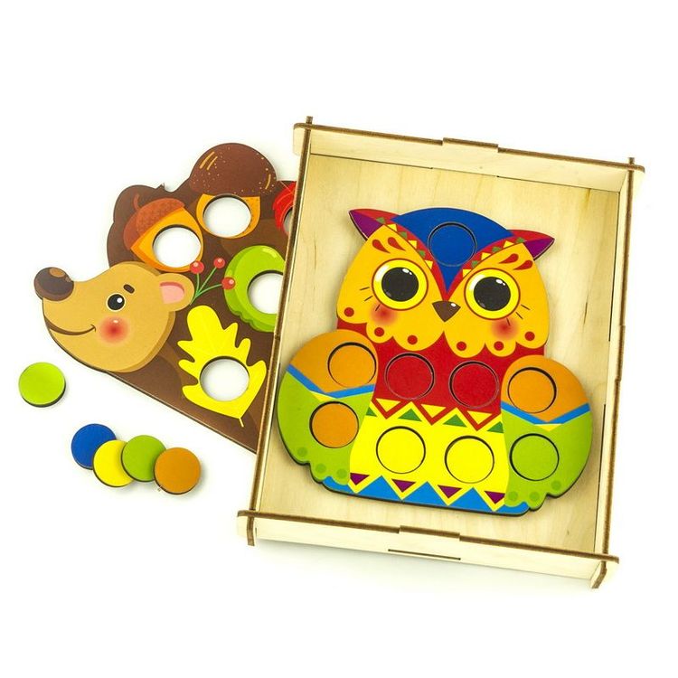 Мозаика «Ежик и сова» — картинка 2