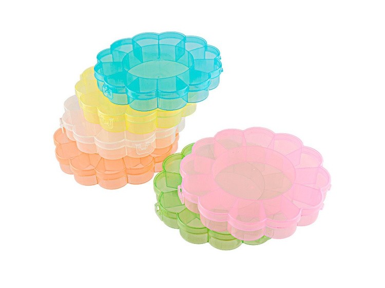 Коробка для швейных принадлежностей Gamma, цвет: салатовый прозрачный — картинка 2