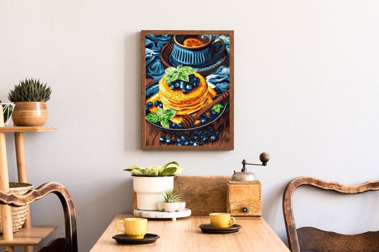 Картина по номерам «Аппетитные панкейки» — картинка 5