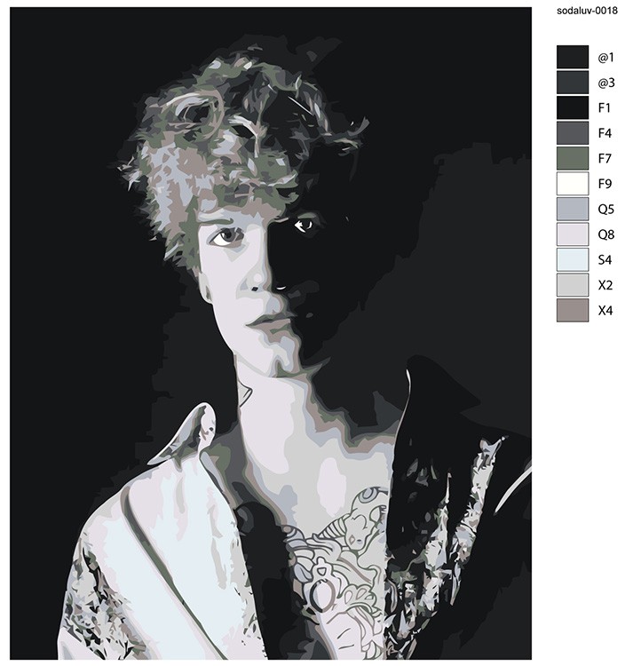 Картина по номерам «Рэпер Soda Luv Сода Лав 10» — картинка 2