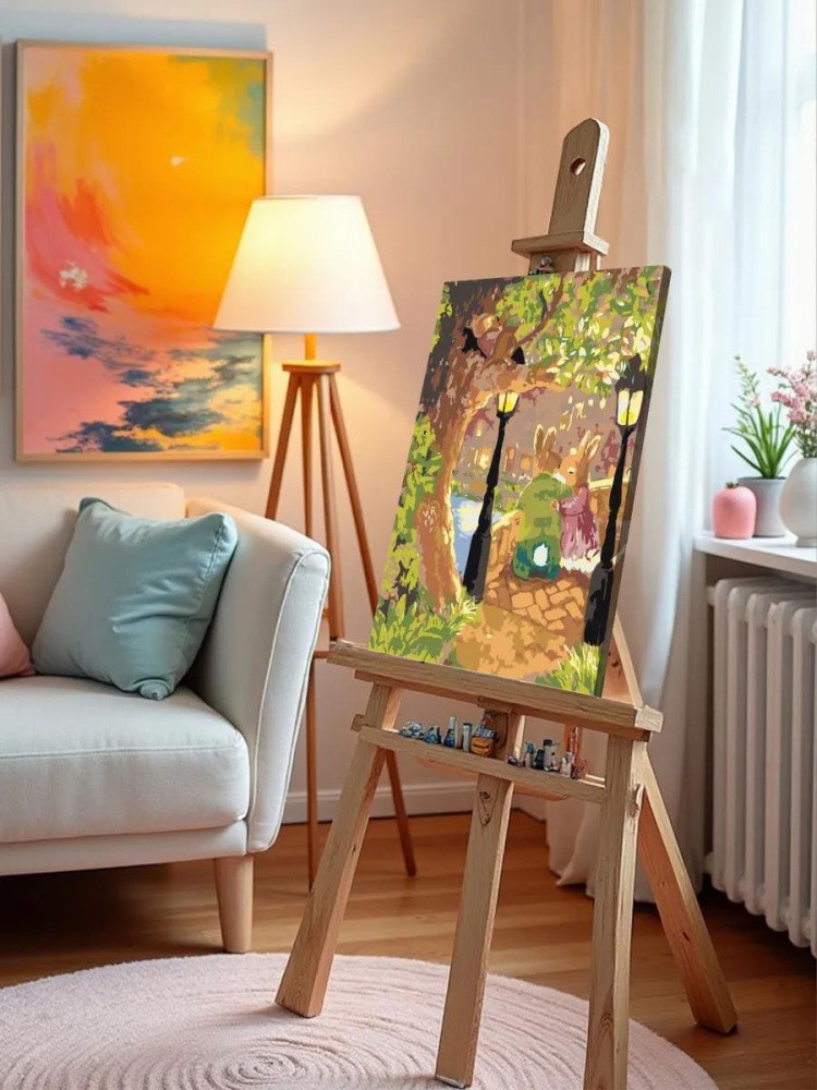 Картина по номерам «Кроличья чета» — картинка 9