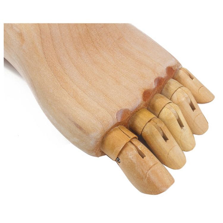 Манекен художественный «Стопа», длина 25 см., мужская правая, дерево, BRAUBERG ART CLASSIC — картинка 3