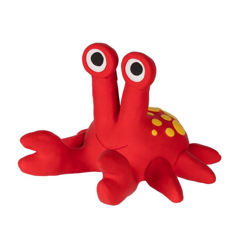 Мега набор легкого пластилина "Большая игрушка. Крабик большой», красный, 4 цв., Лео Играй — картинка 2