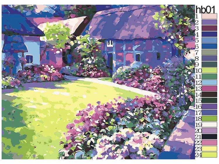 Картина по номерам «Солнечный сад» — картинка 2