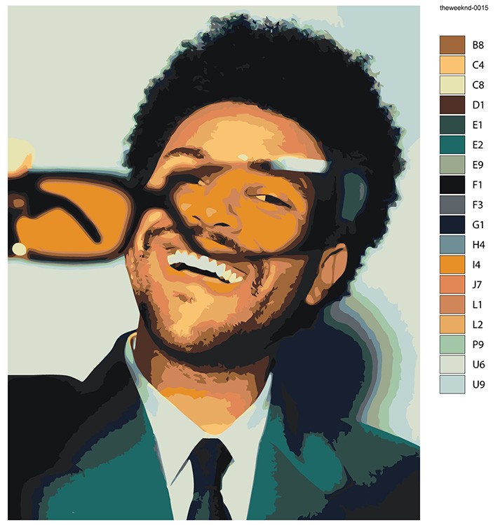 Картина по номерам «Музыкант The Weeknd Викенд 11» — картинка 2