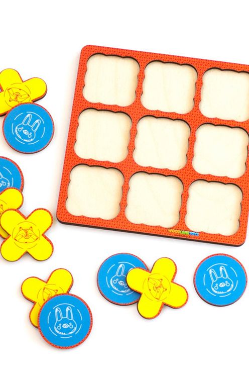 Развивающее пособие из дерева «Крестики-нолики» — картинка 3