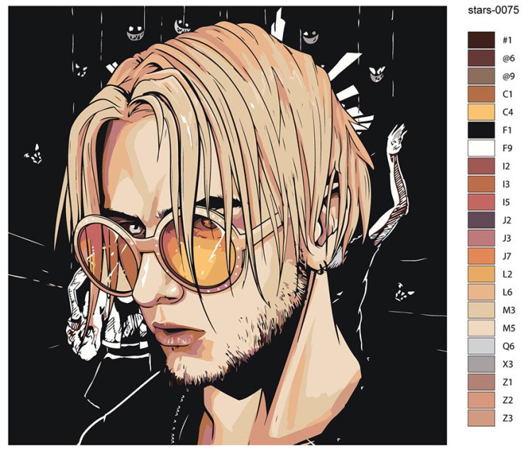 Картина по номерам «Пирокинезис Pyrokinesis: Андрей арт» — картинка 2