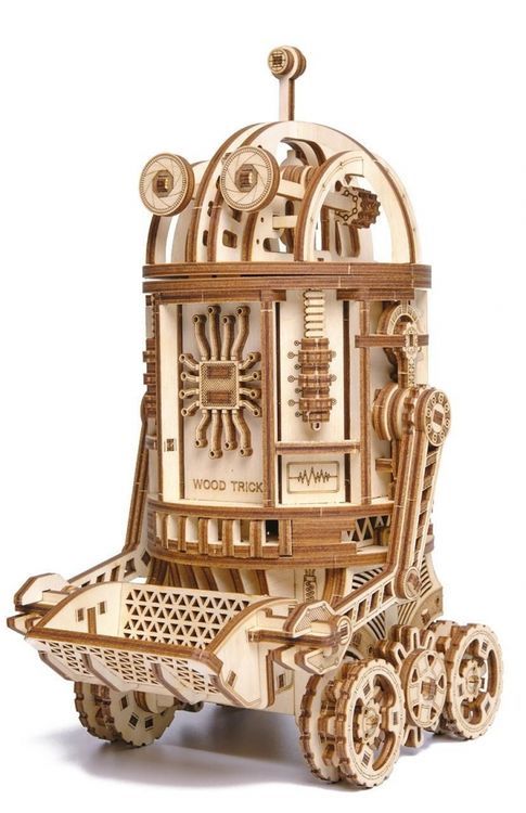 Деревянный конструктор «Космический робот Уборщик», Wood Trick