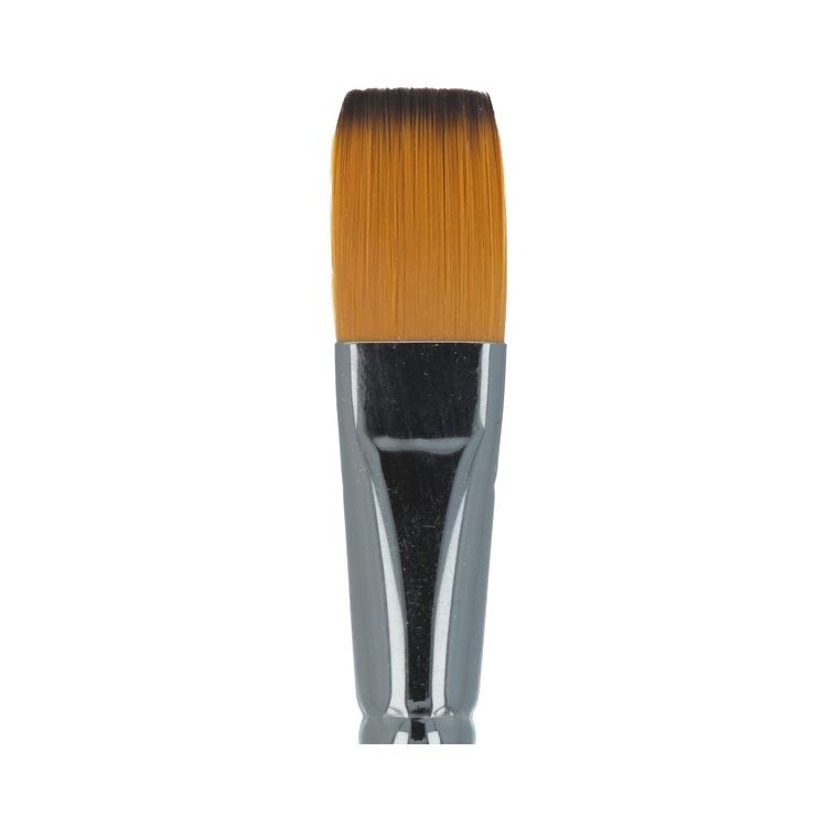 Кисть синтетика №16, плоская, 5 шт., короткая ручка, Vista-Artista — картинка 2