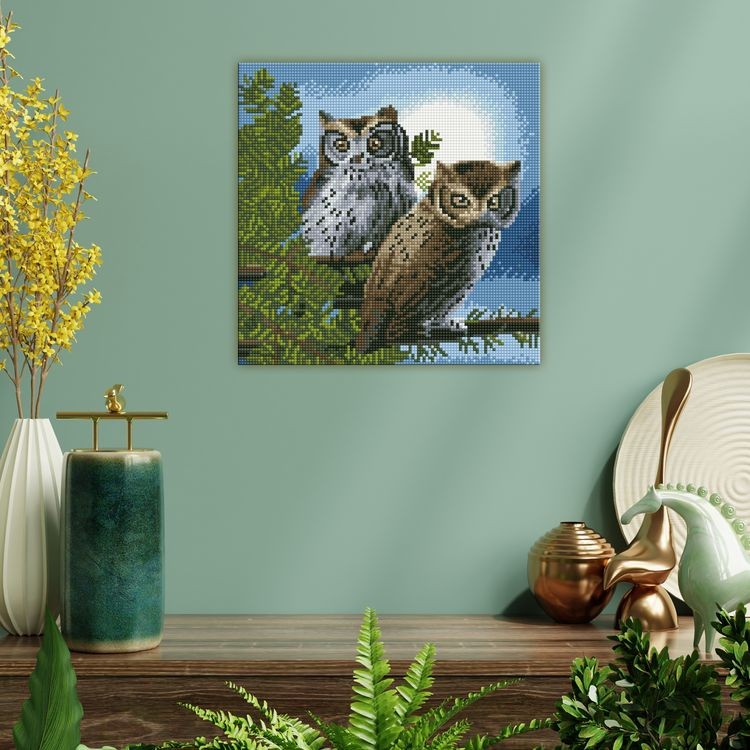 Алмазная вышивка «Семейство сов» — картинка 5