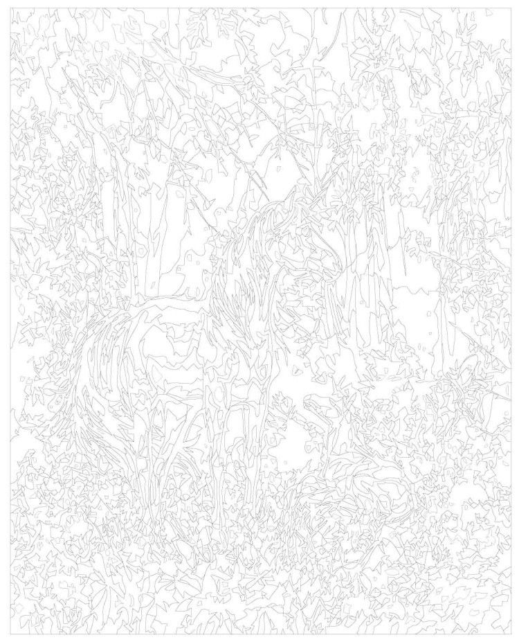 Картина по номерам «Семья единорогов» — картинка 3